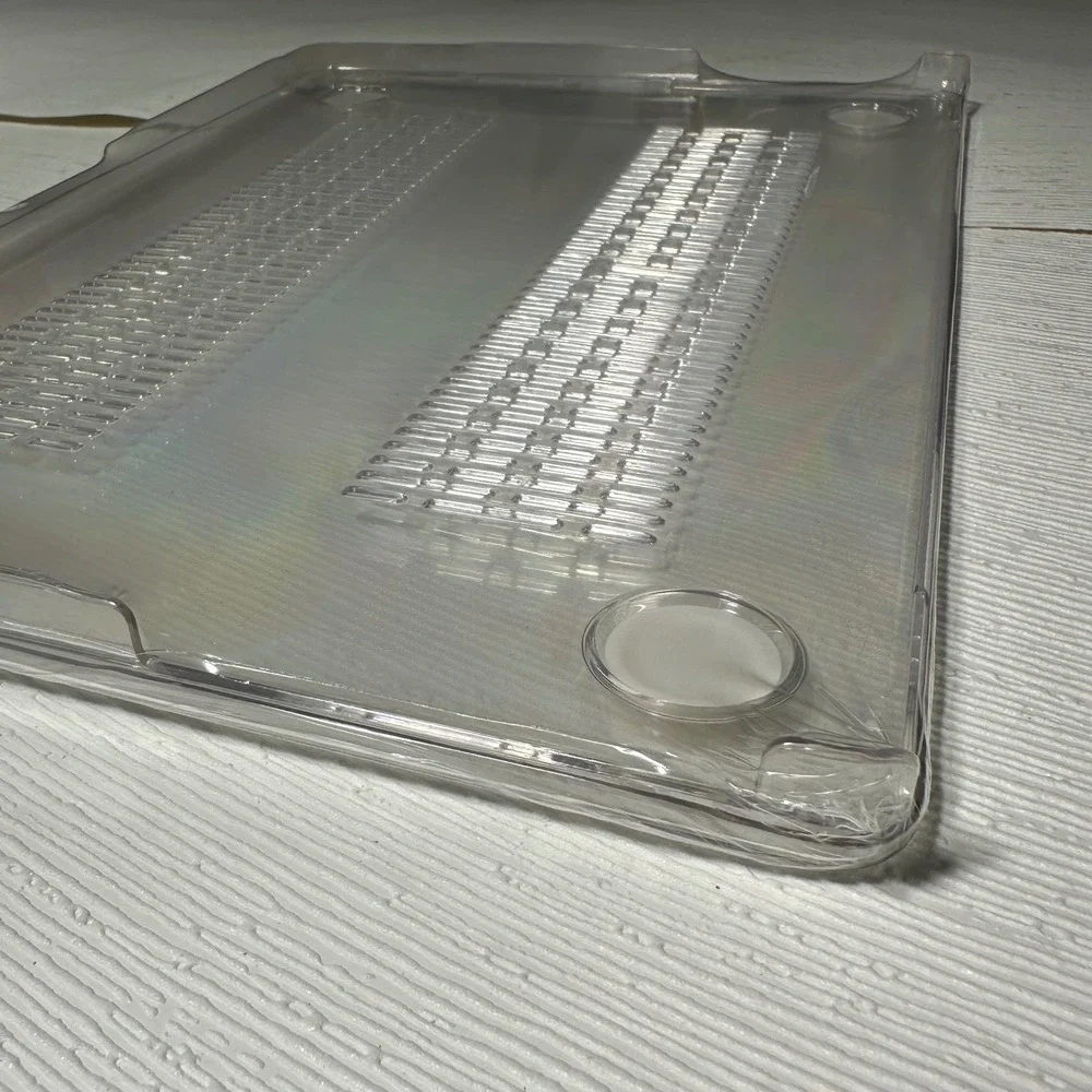 Clear World Globe Sparkle Case for Apple MacBook 13 14 inch Keyboard Cover Bundl